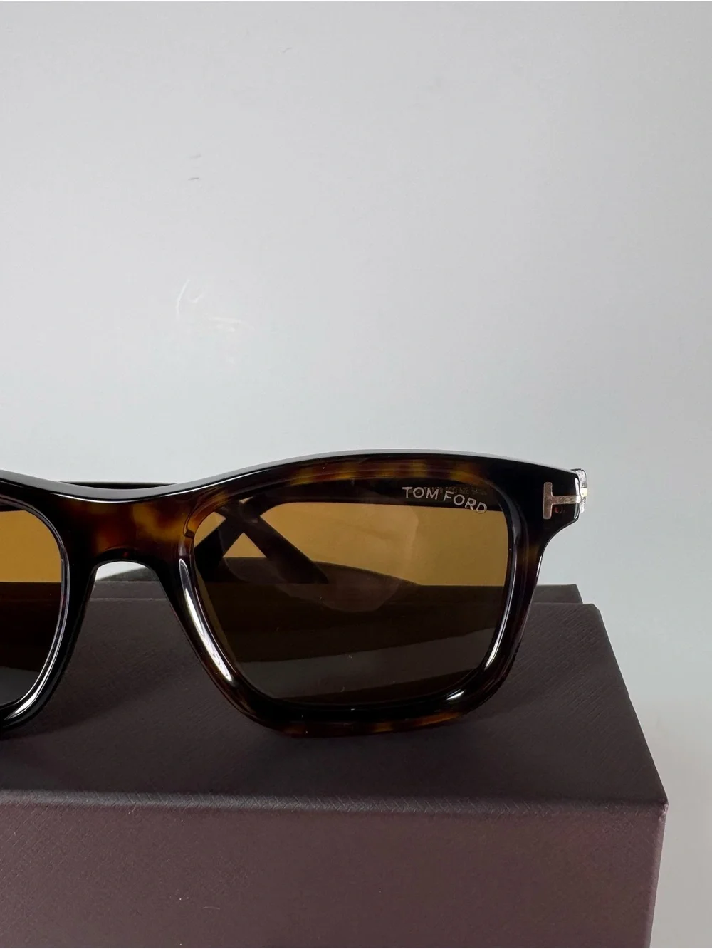 NWT Tom Ford Barron TF1179 ECO 52E Tortoise Brown Sunglasses 54mm Italy
